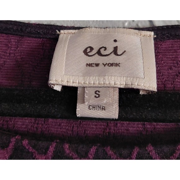 eci New York  Tops Women Size S Polyester, Rayón, Spandex, 3/4 Sleeve,18 Inch Of - Picture 2 of 6